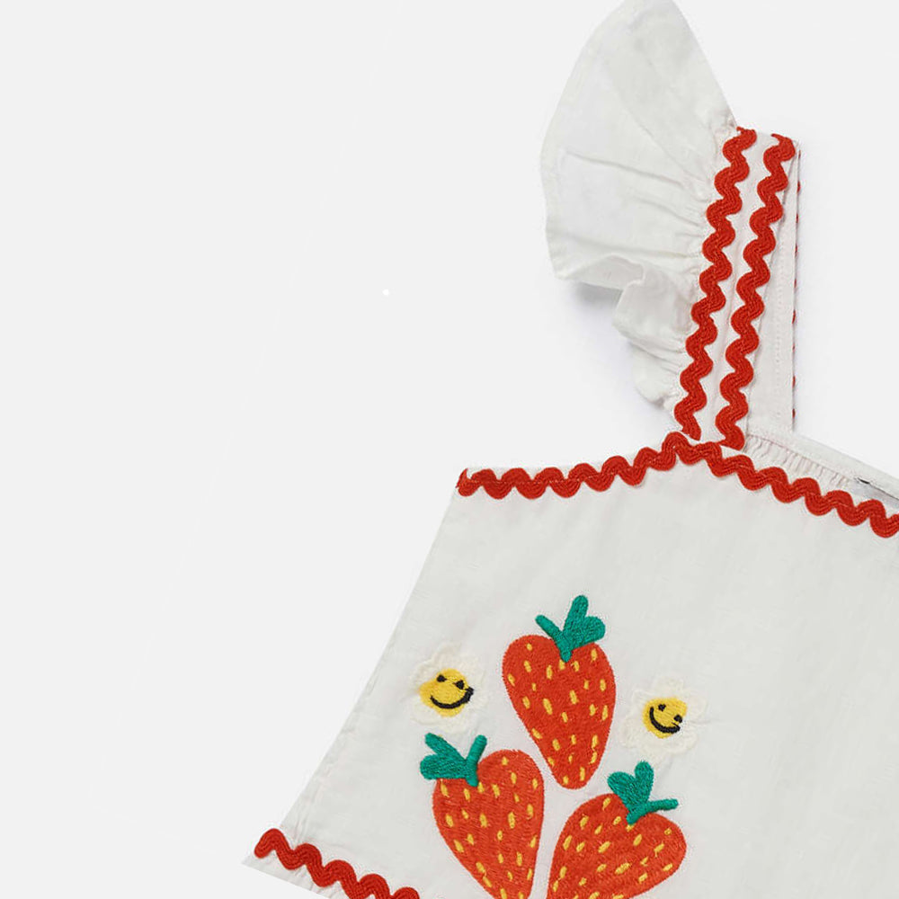 Stella McCartney Ivory Strawberry Top
