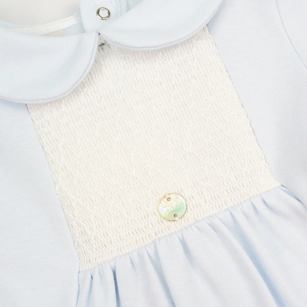 Paz Baby Blue Shortie Romper