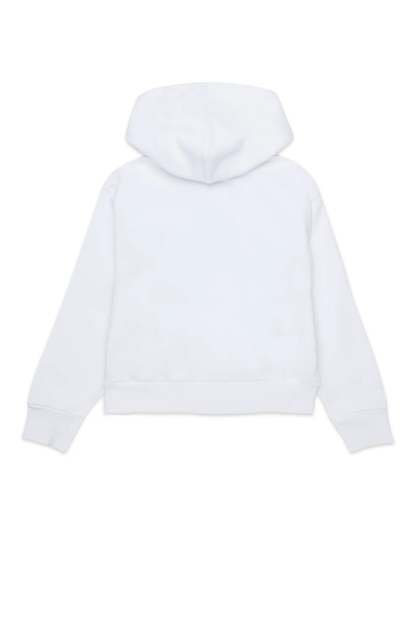 Dsquared2 White & Black Glitter Logo Hoodie