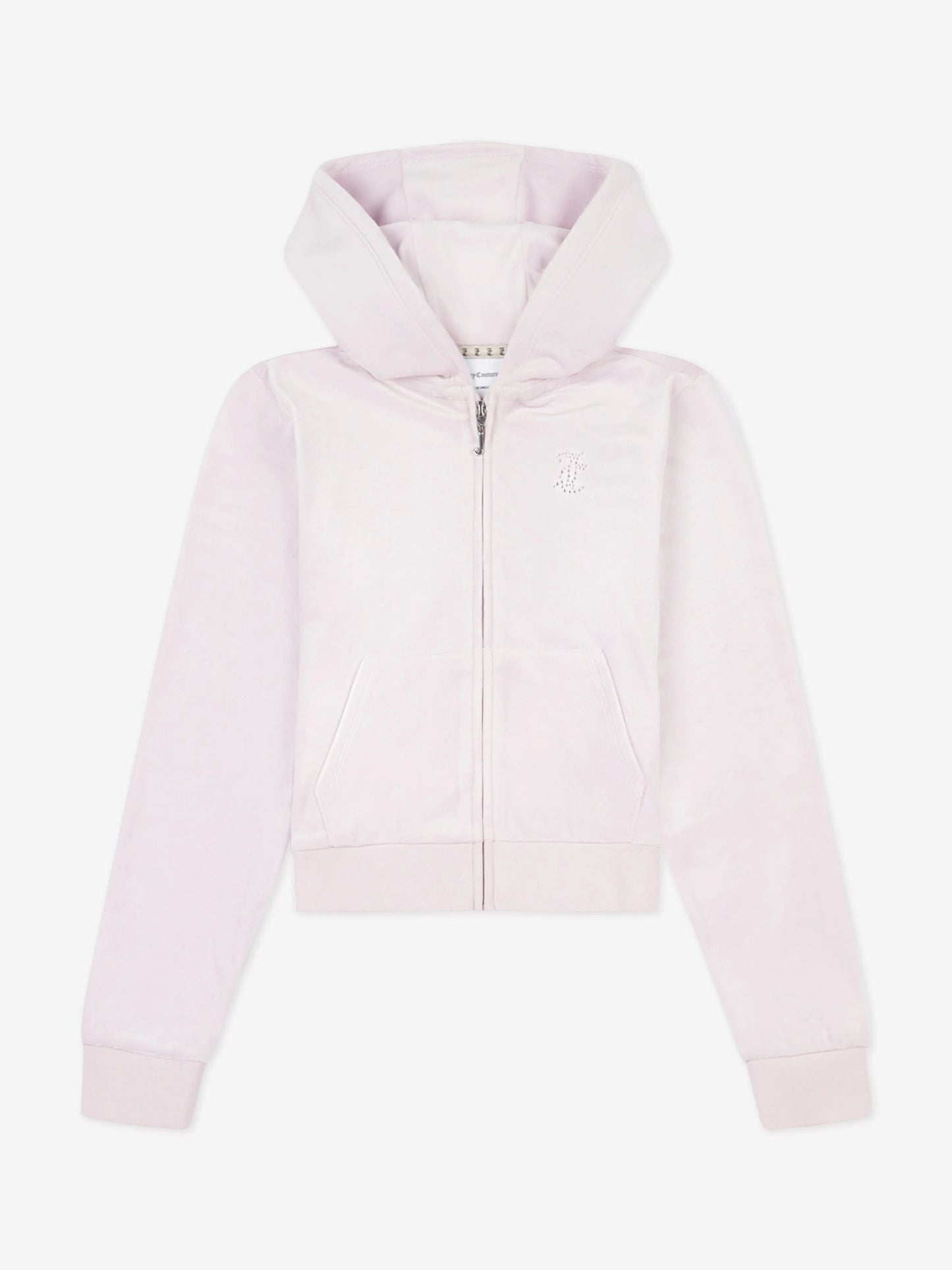 Juicy Couture Lilac Diamante Velour Zip Up