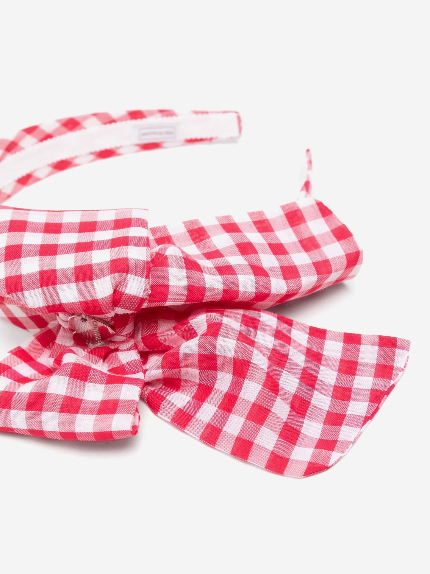 Monnalisa Red & White Hairband With Bow