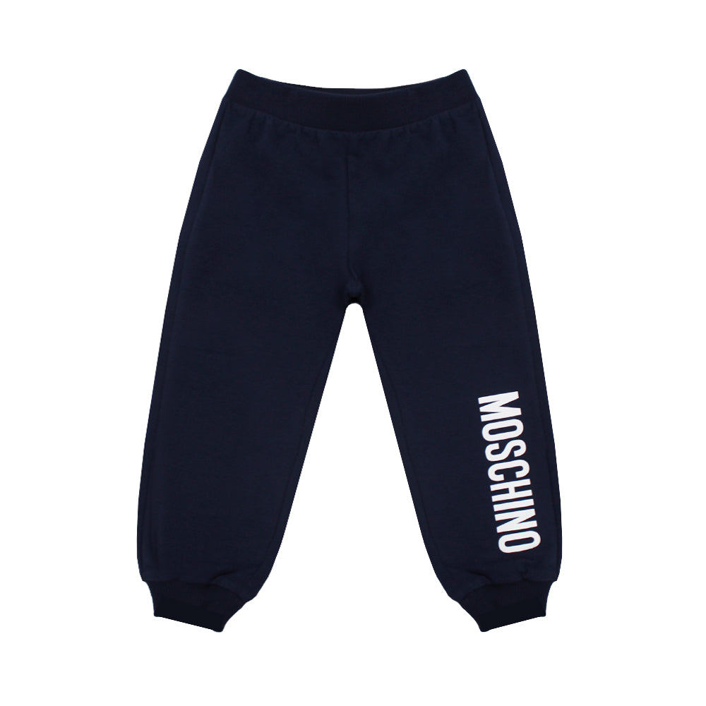 Moschino Navy Logo Joggers