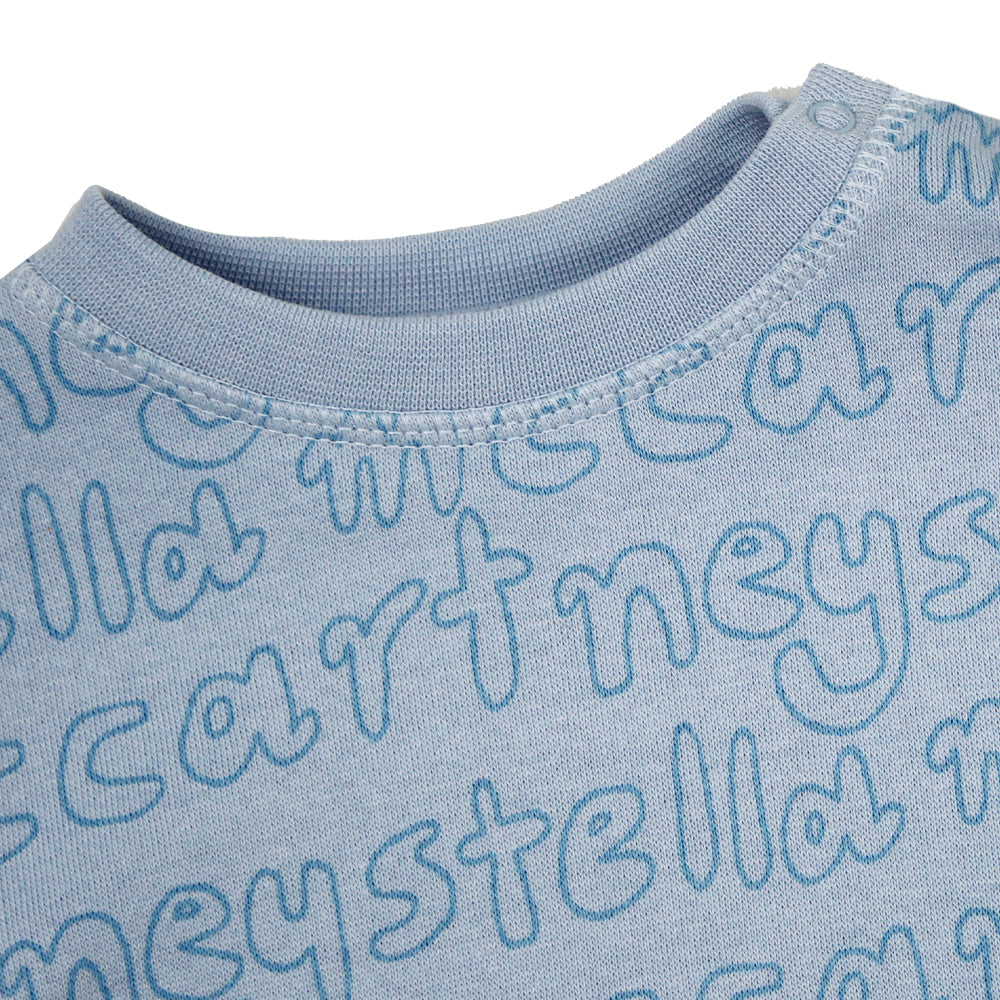Stella McCartney Blue Logo Print Sweatshirt