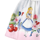 Monnalisa Alice In Wonderland Skirt In Pink
