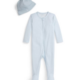 RALPH LAUREN BABY ROMPER AND HAT GIFT SET