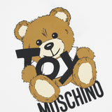 Moschino Toy Teddy Logo Optical White T-Shirt