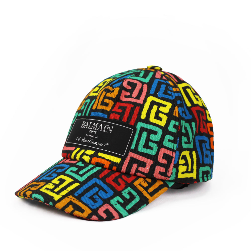 Balmain Black Multicolour Cap