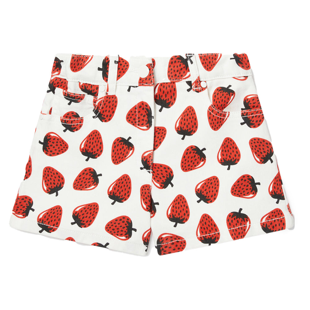 Stella McCartney Strawberry Denim Shorts