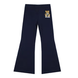 Moschino Navy Teddy Logo Flare Leggings