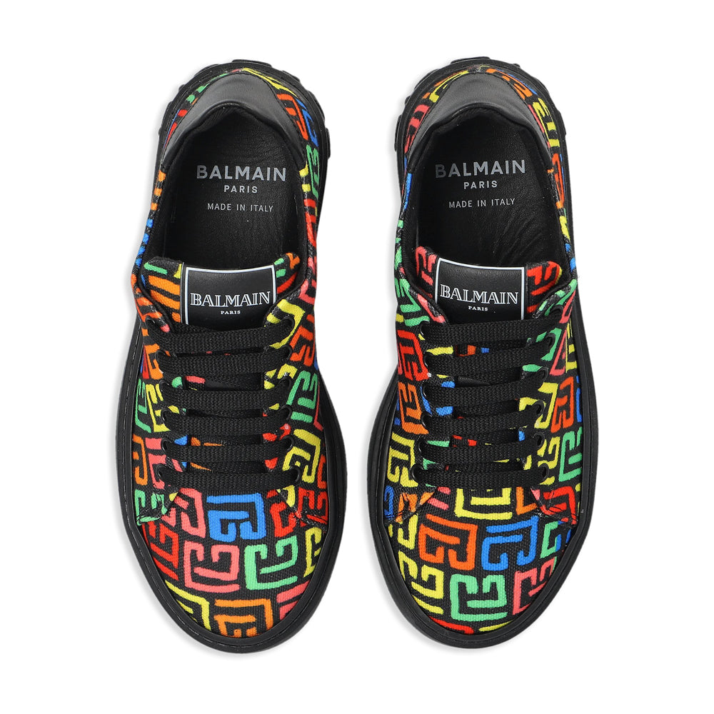 Balmain Black Multicolour Trainers