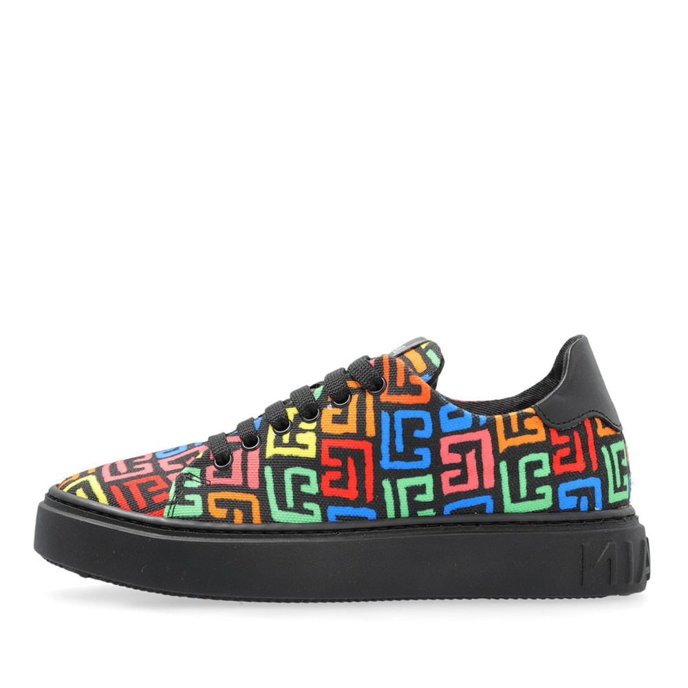 Balmain Black Multicolour Trainers