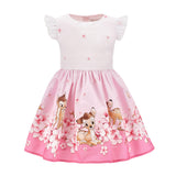 Monnalisa Bambi Flower Pink Dress
