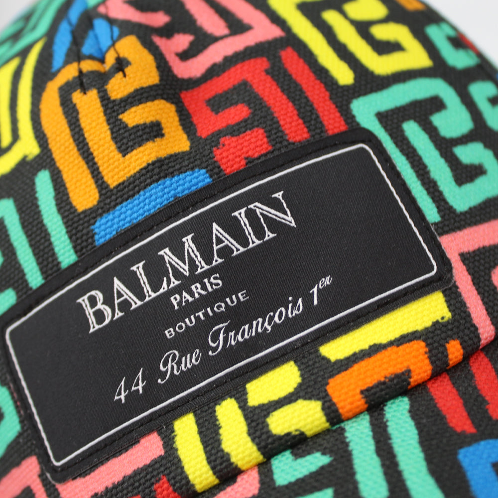 Balmain Black Multicolour Cap