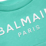 Balmain Verde Cropped sweatshirt