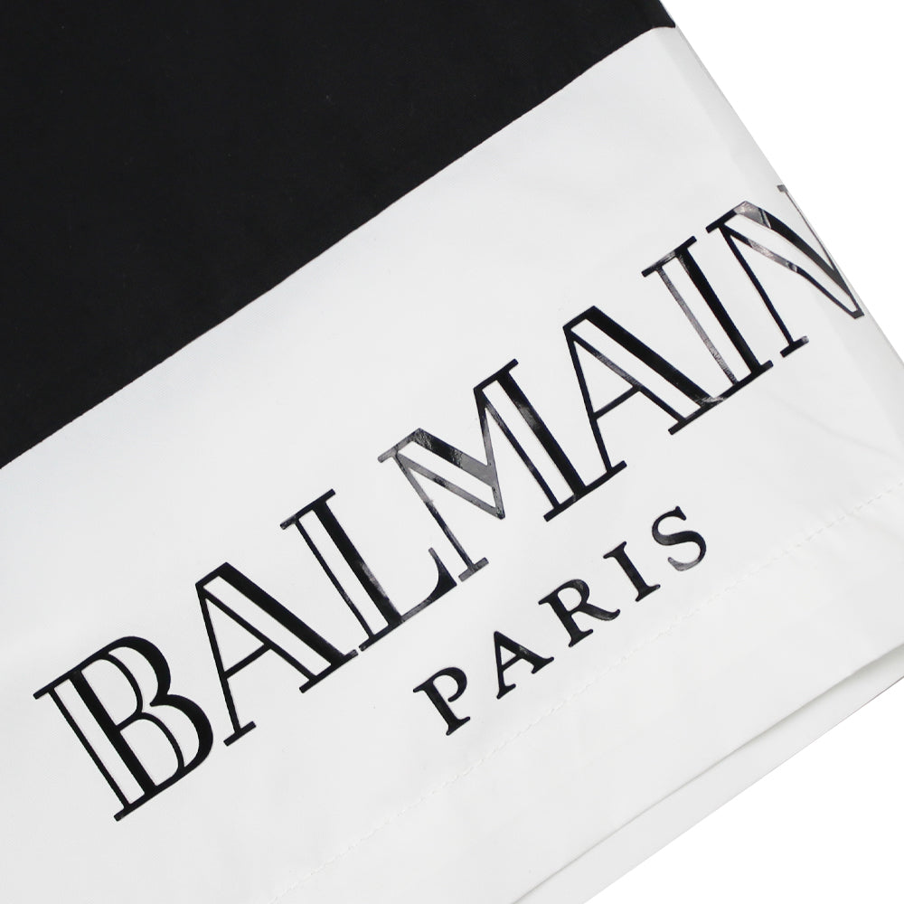 Balmain Black/White Swimshorts