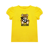Moschino Teddy Top and Shorts Set Yellow/White
