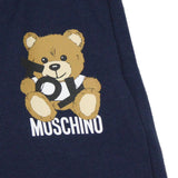 Moschino Navy Teddy Logo Flare Leggings