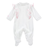 Monnalisa White Rose Babygrow