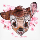 Monnalisa Diamanté Bambi White T-Shirt