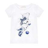 Monnalisa Bunny Racket T-Shirt White