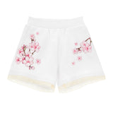 Monnalisa Flower Shorts White