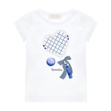 Monnalisa Blue Racket T-Shirt