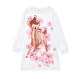 Monnalisa Jumper Dress Bambi White