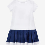 Monnalisa Lola Bunny Navy and White Tennis Dress