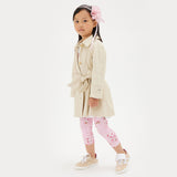 Monnalisa Flower Pink Leggings
