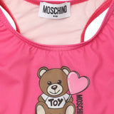 Moschino Girls Pink Teddy Logo Bikini