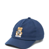Moschino Navy Teddy Logo Cap