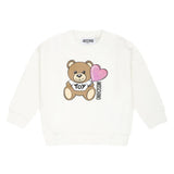 Moschino Baby Ivory Teddy Bear Logo Sweatshirt