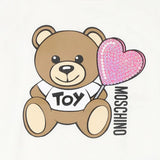 Moschino Baby Ivory Teddy Bear Logo Sweatshirt