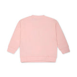 Moschino Baby Girls Pink Logo Teddy Sweatshirt