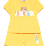 Moschino Teddy Logo Yellow T-Shirt & Shorts Set