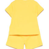 Moschino Teddy Logo Yellow T-Shirt & Shorts Set