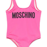 Moschino Pink Logo Swimsuit
