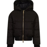 BALMAIN BLACK PADDED COAT