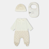 DOLCE & GABBANA ROMPER HAT AND BIB GIFT SET