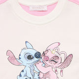 MONNALISA STITCH CROPPED JUMPER