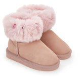 MONNALISA PINK FUR BOOTS