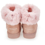 MONNALISA PINK FUR BOOTS