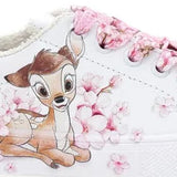 Monnalisa Bambi Pink And White Trainers