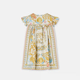 VERSACE UNDERWATER GIRLS BAROCCO SILK DRESS