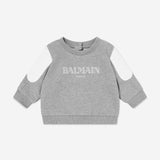 Balmain Baby Boys Grey Logo Sweatshirt
