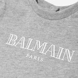 Balmain Baby Grey Logo T-Shirt