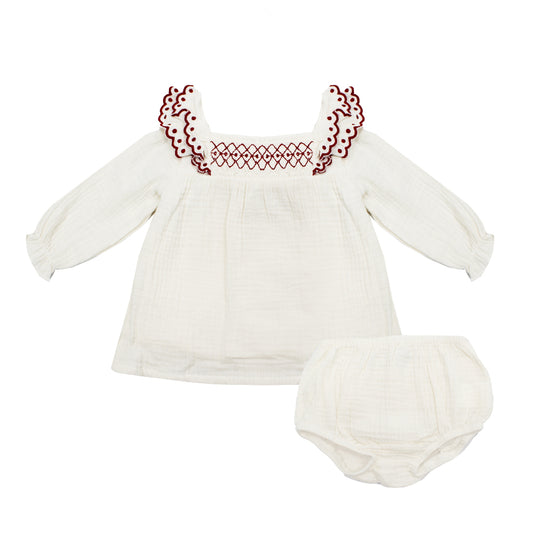 Babidu Top and Knickers Set Cream