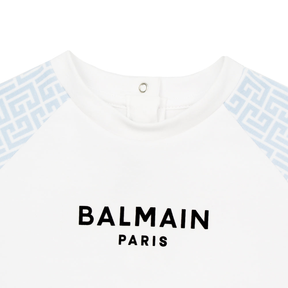 Balmain Blue and white Sweatshirt