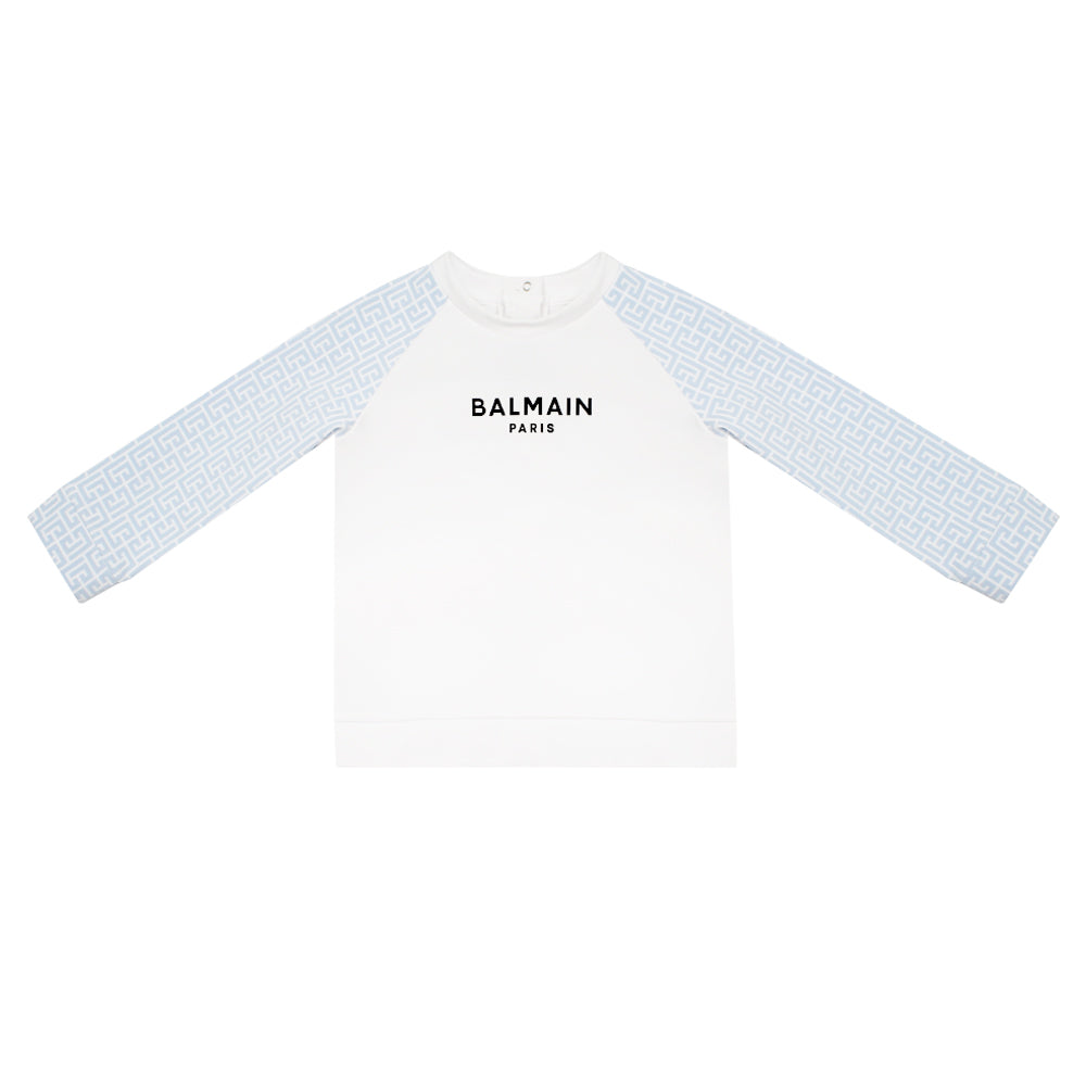 Balmain Blue and white Sweatshirt