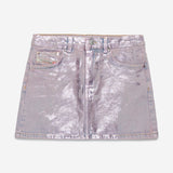 DIESEL PINK METALIC DENIM SKIRT